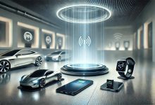 A-modern-futuristic-concept-of-wireless-charging-technology-with-gadgets-like-smartphones-smartwatches-and-electric-vehicles-charging-wirelessly