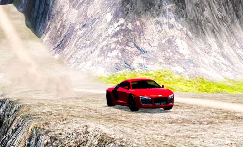 BeamNG Drive Satisfying Crashes Fails Rollovers - Super Ramp Car Jumps Gameplay.